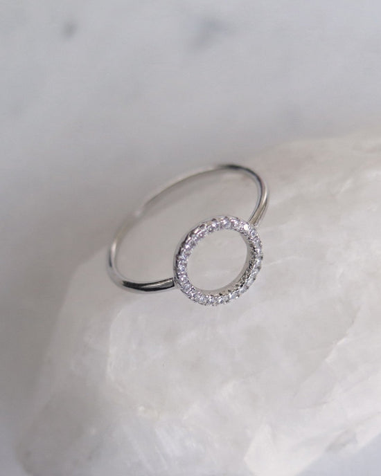 CIRCLE CZ RING- Sterling Silver - The Littl - 6 -