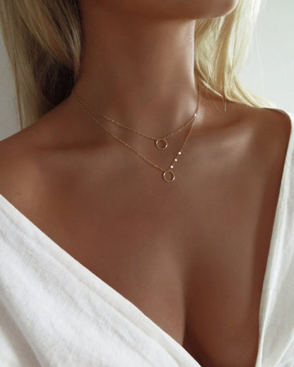 Interlocking Circle Necklace - 14k Gold-Filled - Hypoallergenic & Waterproof | The Littl