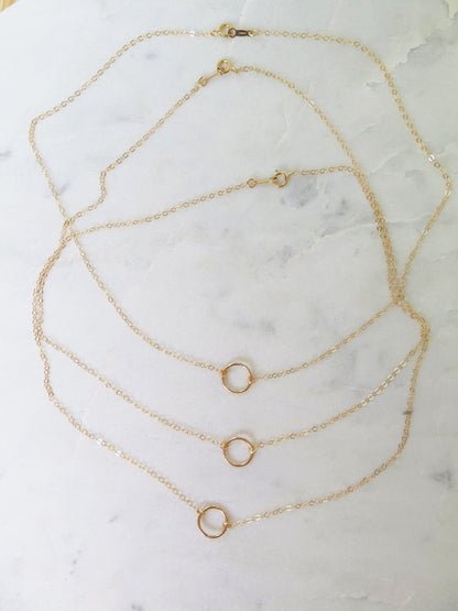 Circle Choker Necklace - 14k Gold-Filled - Waterproof & Tarnish-Resistant | The Littl