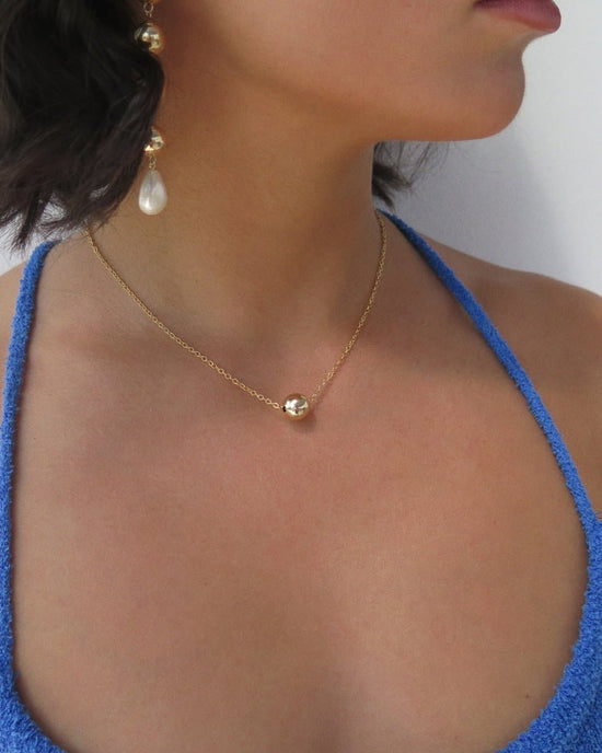 CLASSIC BALL NECKLACE - 14k Yellow Gold Fill - The Littl - 14k Yellow Gold Fill - 39cm Necklaces