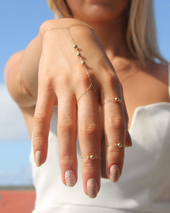 CLASSIC FINGERTIP RING- 14k Yellow Gold - The Littl - 5cm (small) - 1x Ring