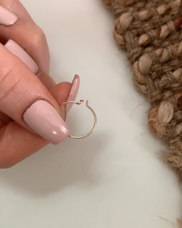 Classic Hoop Earrings - 14k Rose Gold-Filled - Australian Jewellery | The Littl