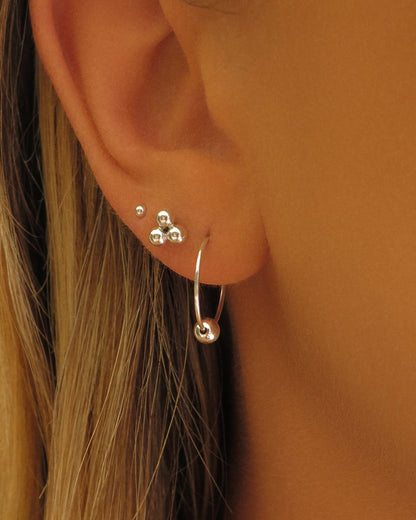 Classic Hoop Earrings - Sterling Silver - Australian Jewellery | The Littl