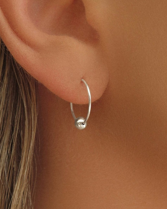 CLASSIC HOOP EARRINGS- Sterling Silver - The Littl - -