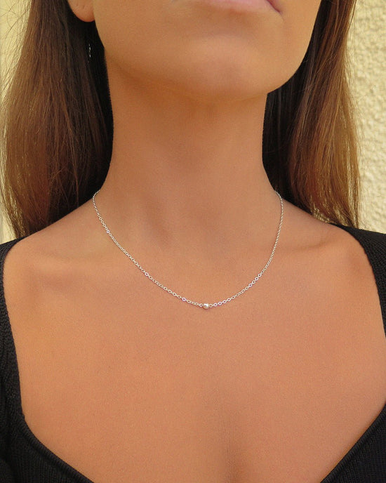 CLASSIC NECKLACE- Sterling Silver - The Littl - Classic Chain - 37cm (choker) Necklaces