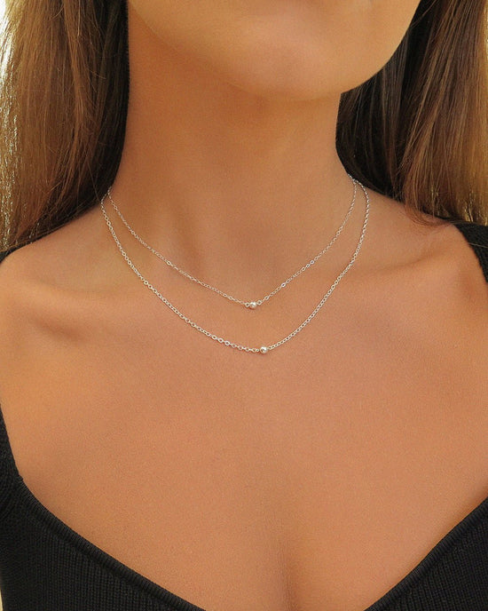 CLASSIC NECKLACE- Sterling Silver - The Littl - Classic Chain - 37cm (choker) Necklaces