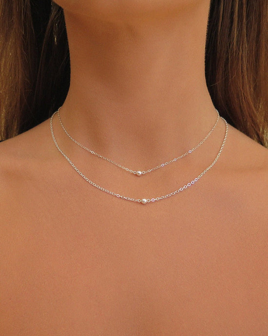 CLASSIC NECKLACE- Sterling Silver - The Littl - Classic Chain - 37cm (choker) Necklaces