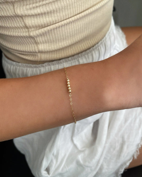 CLASSIC STACK BRACELET- 14k Gold - The Littl - 14k Yellow Gold Fill - Classic Chain