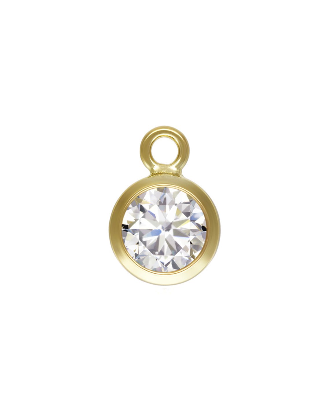 CZ PENDANT - The Littl - Sterling Silver - 4mm Extra part