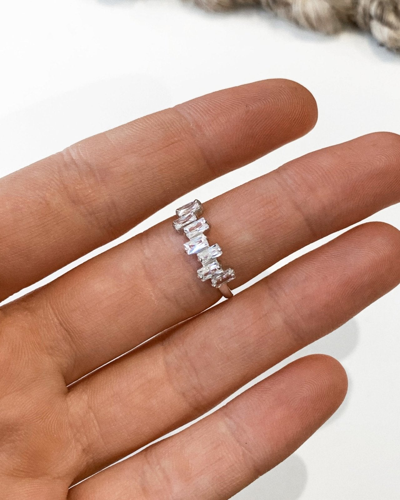 CZ STACK RING- Sterling Silver - The Littl A$114.99 A$114.99 Bridal ...