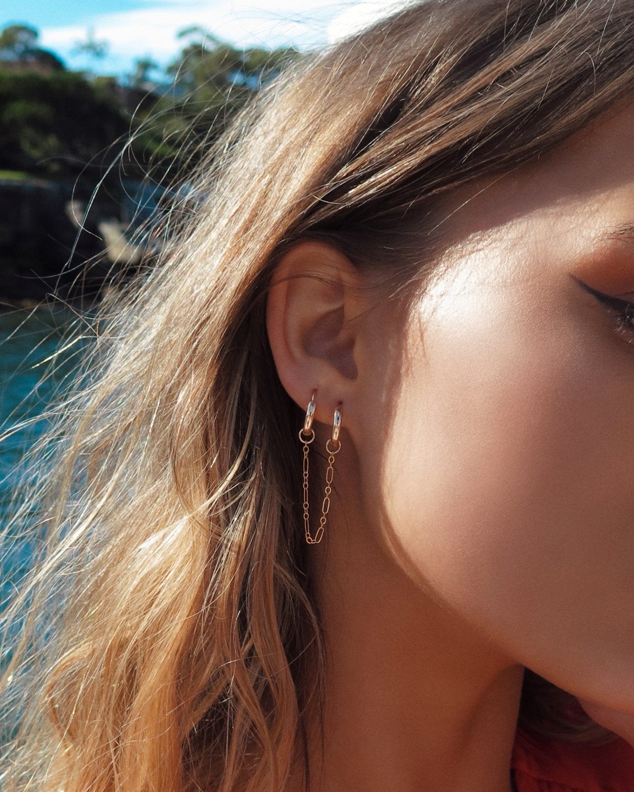 Double Ear Piercing Earrings