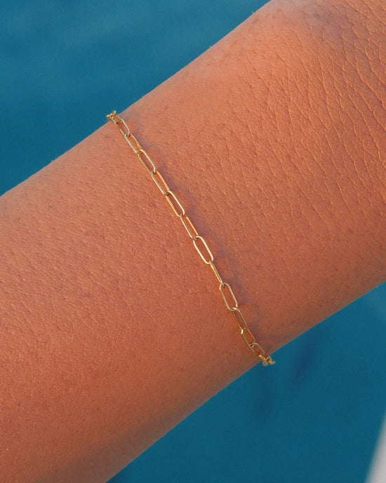 DRAWN CABLE BRACELET - The Littl - Sterling Silver - 16cm