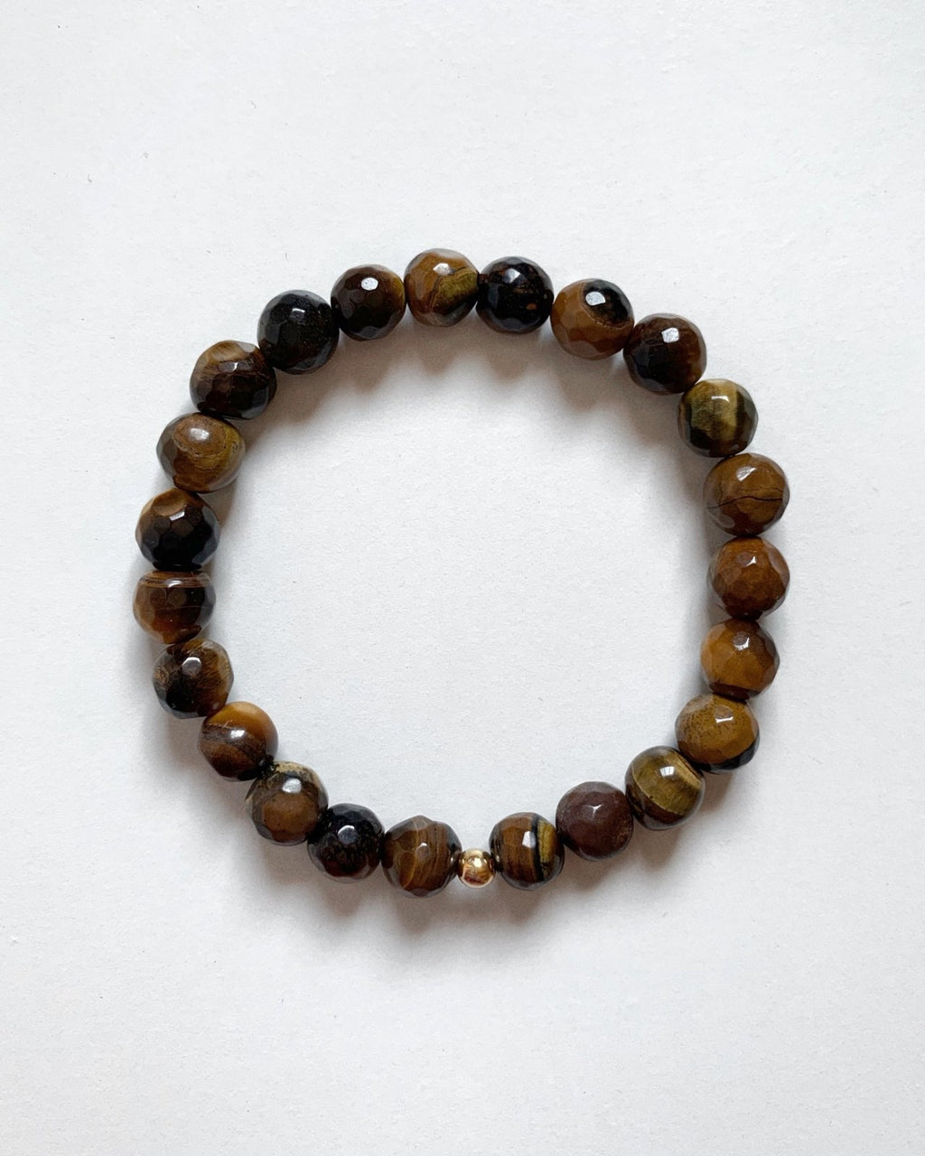 FACETED TIGER EYE BRACELET The Littl A 59.98 A 69.99 14k Yellow Gold Bracelets Influencer