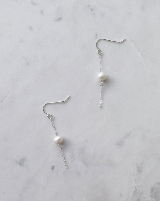 FRESHWATER PEARL EARRINGS - The Littl - 14k Yellow Gold Fill -