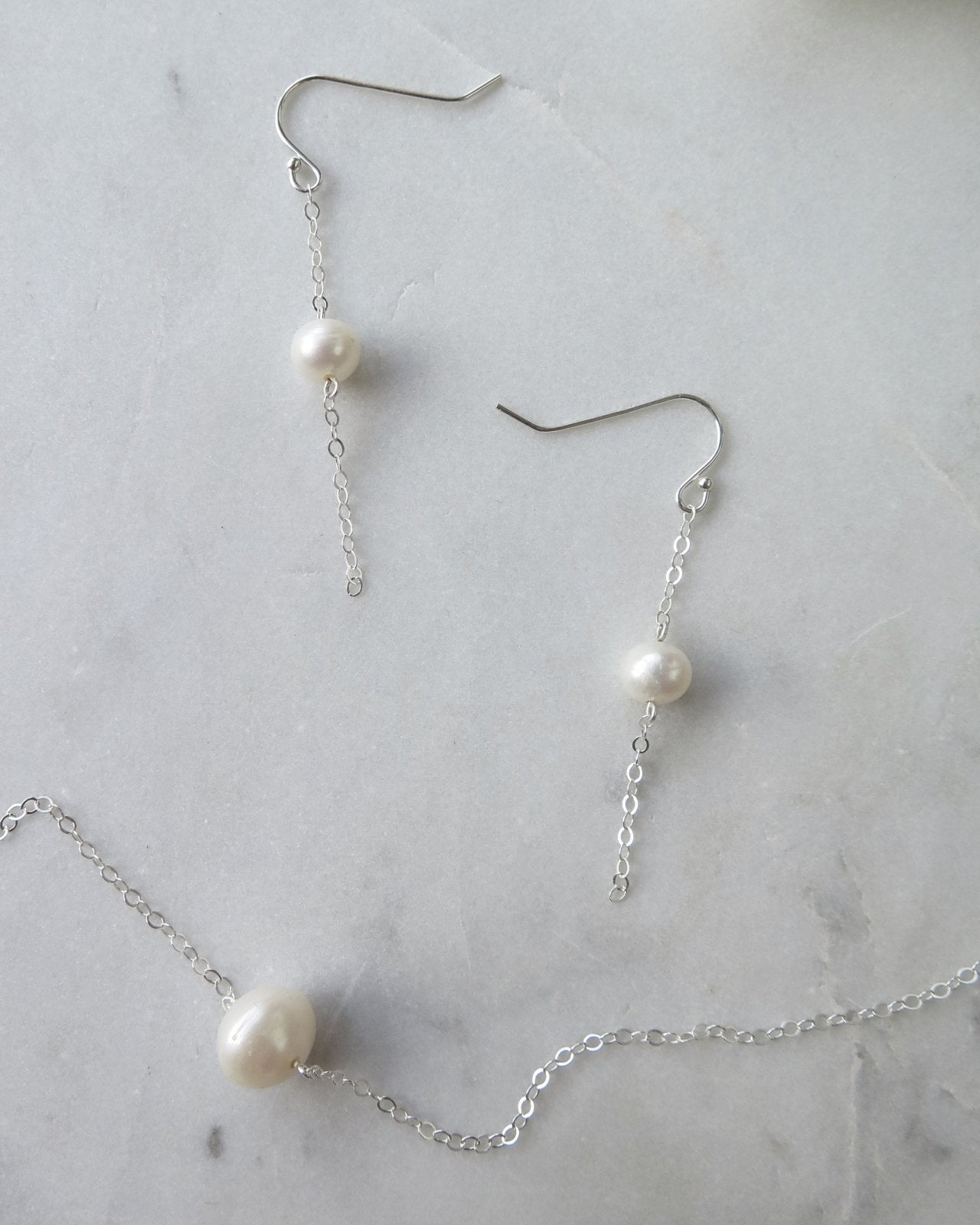 FRESHWATER PEARL EARRINGS - The Littl - 14k Yellow Gold Fill -