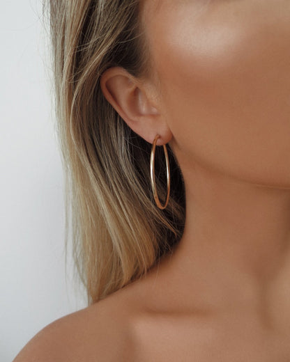 14K Gold Hoop Earrings - 14k Gold-Filled - Waterproof & Tarnish-Resistant | The Littl