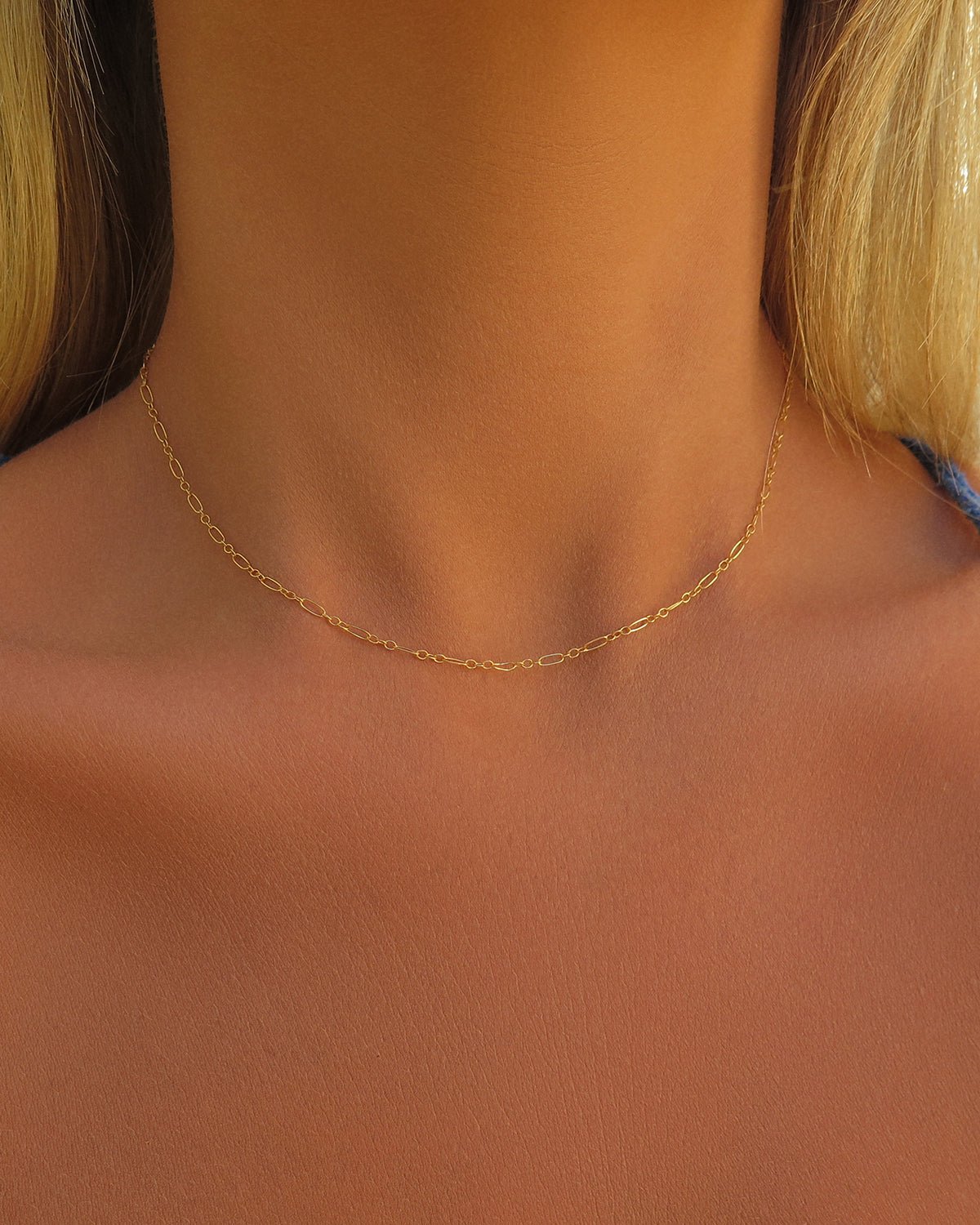 LENA CHOKER - The Littl - 14k Yellow Gold Fill - 37cm Necklaces