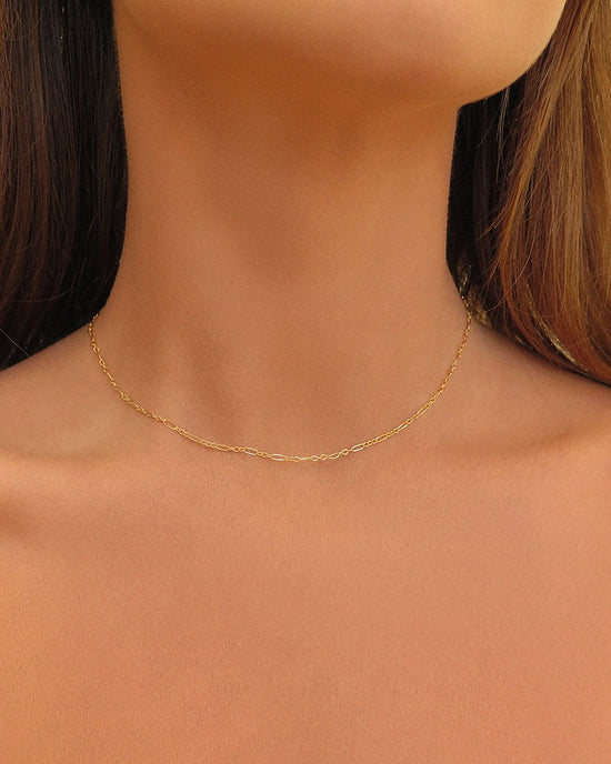 LENA CHOKER - The Littl - 14k Yellow Gold Fill - 37cm Necklaces