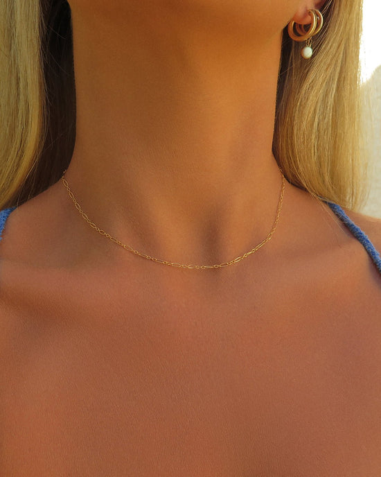 LENA CHOKER - The Littl - 14k Yellow Gold Fill - 37cm Necklaces