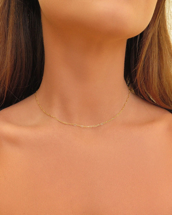 LENA CHOKER - The Littl - 14k Yellow Gold Fill - 37cm Necklaces