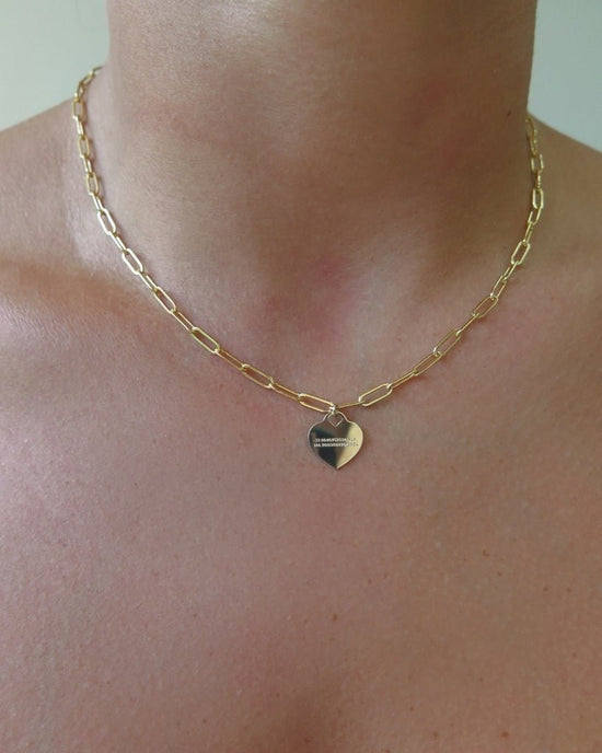 LOCATION COORDINATES THICK DRAWN CABLE CHAIN NECKLACE - The Littl - Front only - 14k Yellow Gold Fill Necklaces