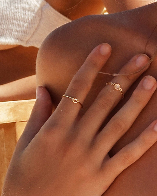 LOVE KNOT RING- 14k Yellow Gold - The Littl A$99.99 A$99.99 14k Yellow Gold  30off Bridal (Jewellery Only)