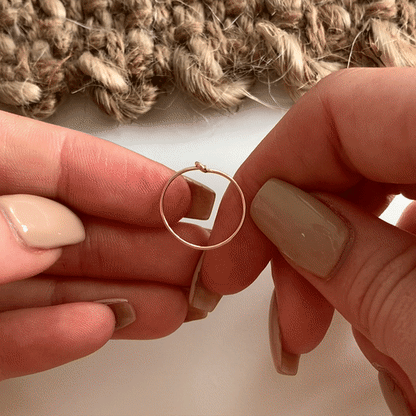 14K Gold Hoop Earrings - 14k Gold-Filled - Waterproof & Tarnish-Resistant | The Littl