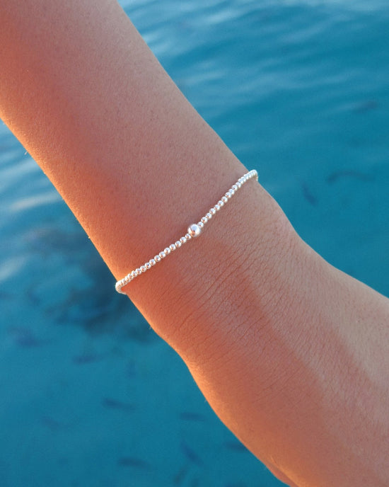 MINI BEADED BRACELET- Sterling Silver - The Littl - 16cm -