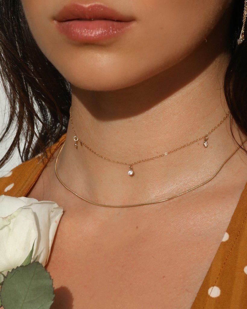Mini Snake Necklace - 14k Gold-Filled - Hypoallergenic & Waterproof | The Littl