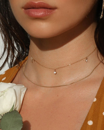 Mini Snake Necklace - 14k Gold-Filled - Hypoallergenic & Waterproof | The Littl