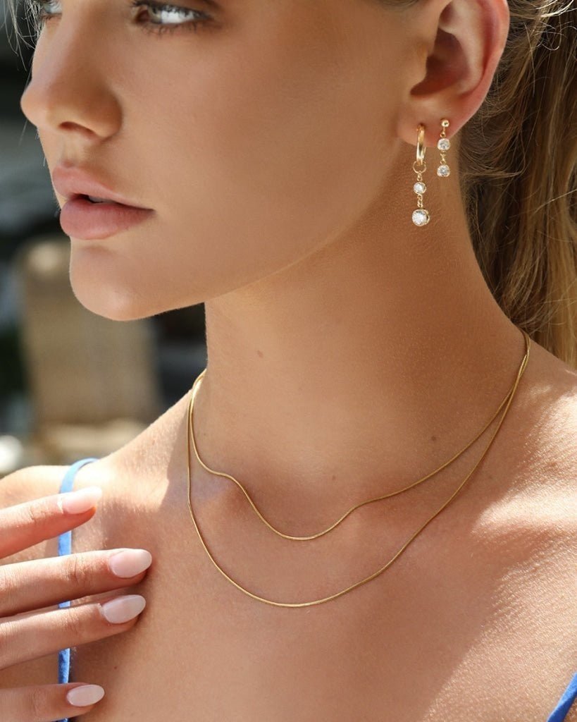 Snake Necklace Gold - 14k Gold-Filled - Everyday Waterproof | The Littl