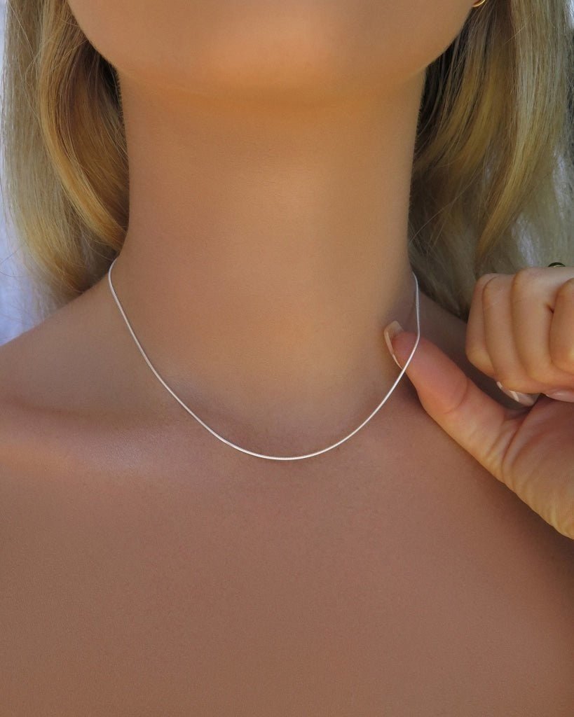 Mini Snake Necklace - Sterling Silver - Hypoallergenic & Waterproof | The Littl