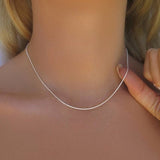 Mini Snake Necklace - Sterling Silver