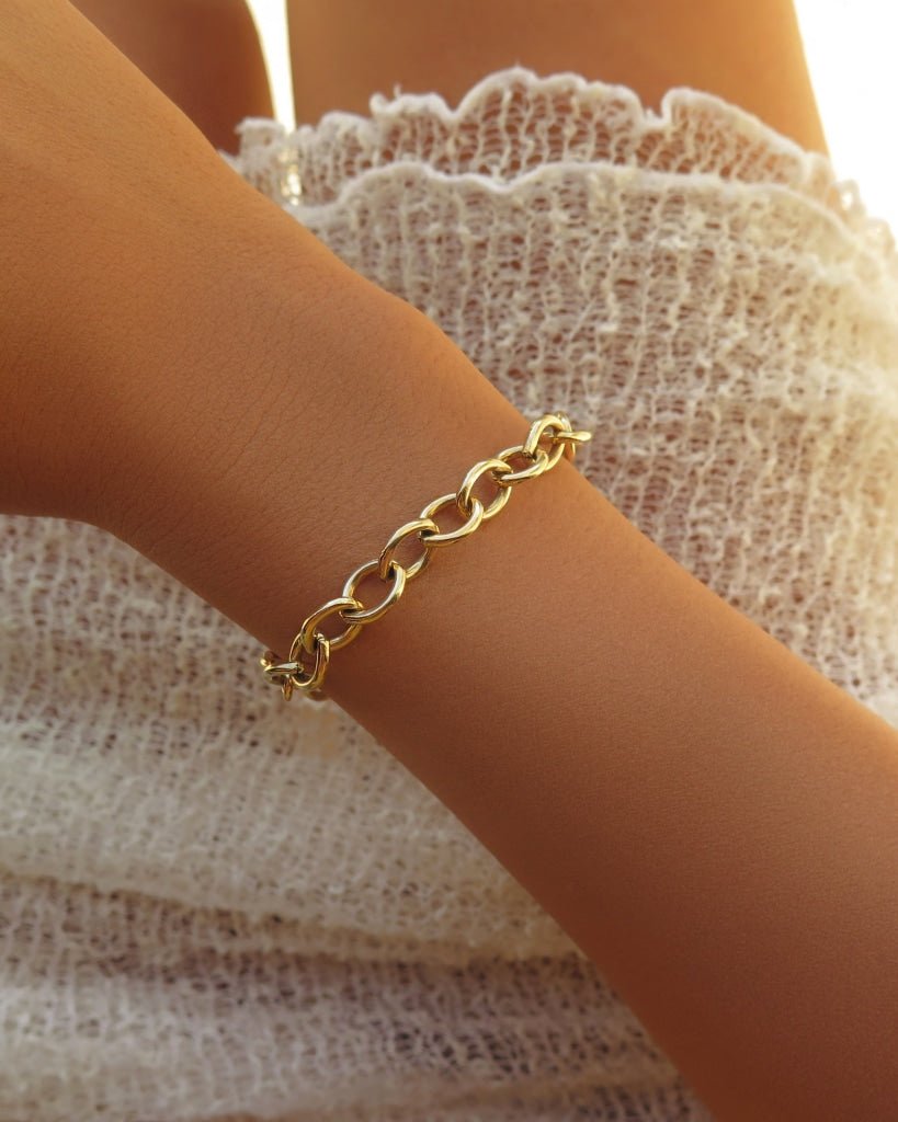 NAMMOS CHAIN BRACELET- 14k Yellow Gold Fill - The Littl - 14k Yellow Gold Fill - S Bracelets