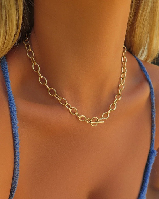 NAMMOS CHAIN NECKLACE- 14k Yellow Gold Fill - The Littl - 14k Yellow Gold Fill - Necklaces