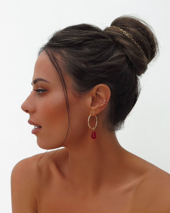 ROUND CHAIN NECKLACE- 14k Yellow Gold - The Littl - 37cm (choker) -