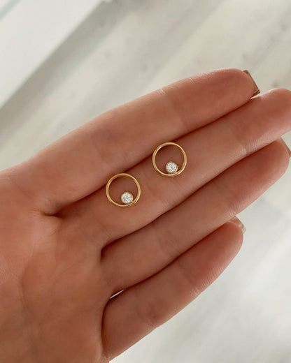 Chain Stud Earrings - 14k Gold-Filled - Waterproof & Tarnish-Resistant | The Littl