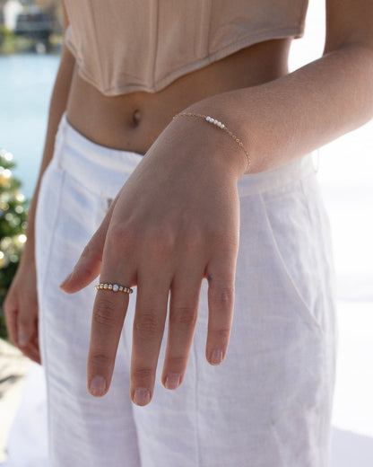 Freshwater Pearl Ring - 14k Rose Gold-Filled - Tarnish-Free & Hypoallergenic | The Littl