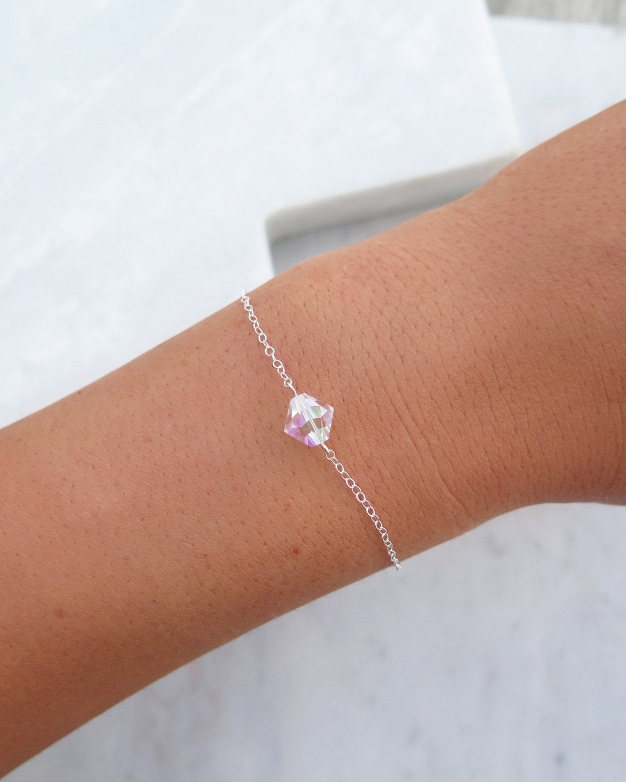 SWAROVSKI BRACELET - The Littl - 14k Yellow Gold Fill - Deluxe Chain