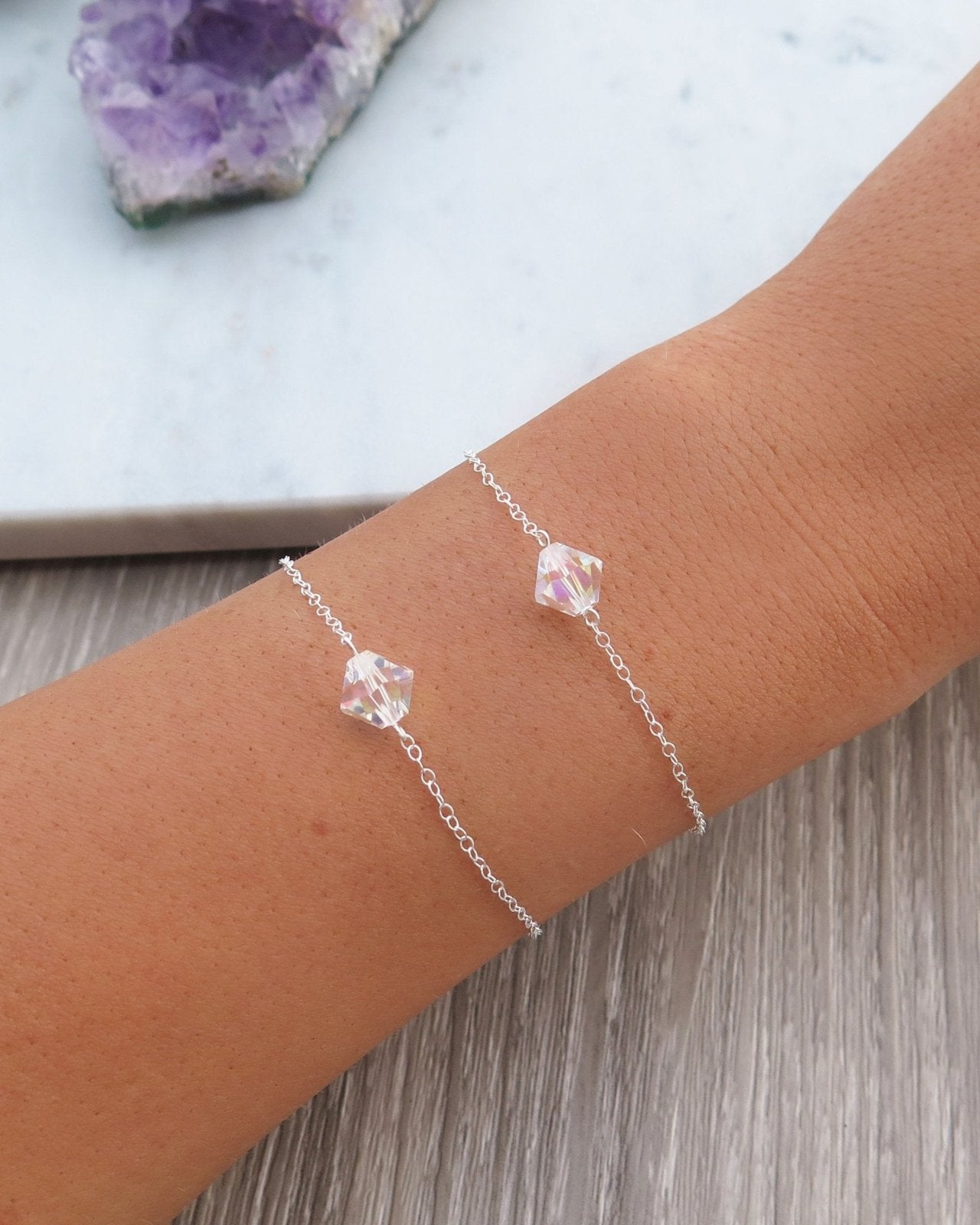 SWAROVSKI BRACELET - The Littl - 14k Yellow Gold Fill - Deluxe Chain