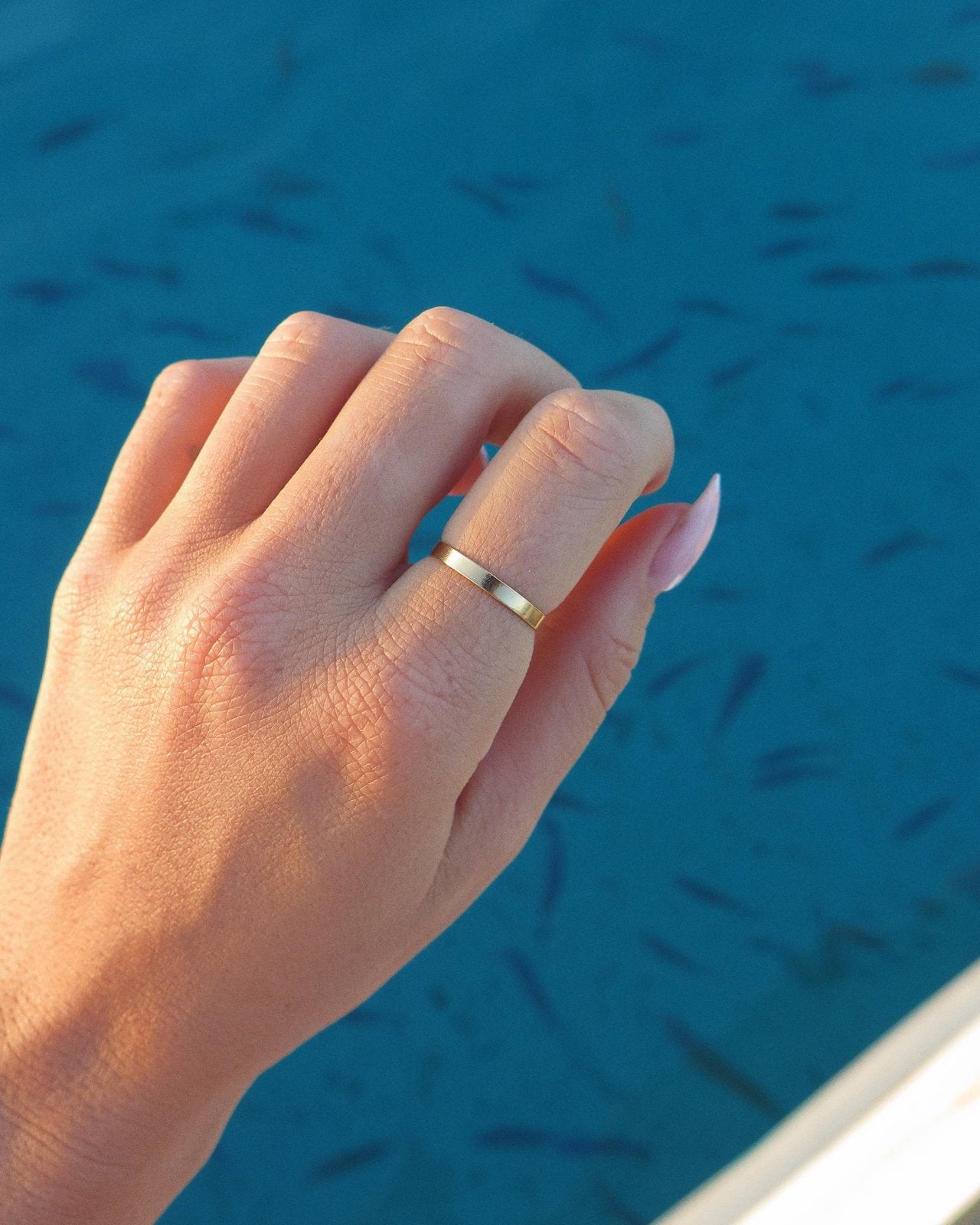 THICK BAR RING - The Littl - 14k Yellow Gold Fill - 5