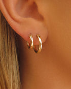 Thick Hoop Earrings - 14k Gold-Filled - Waterproof & Tarnish-Resistant | The Littl