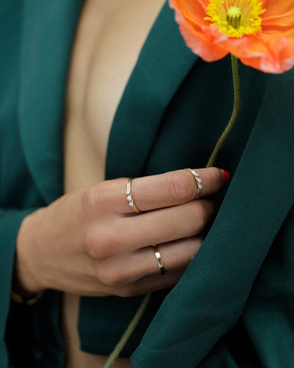 Beaded Ring - 14k Gold-Filled - Hypoallergenic & Waterproof | The Littl