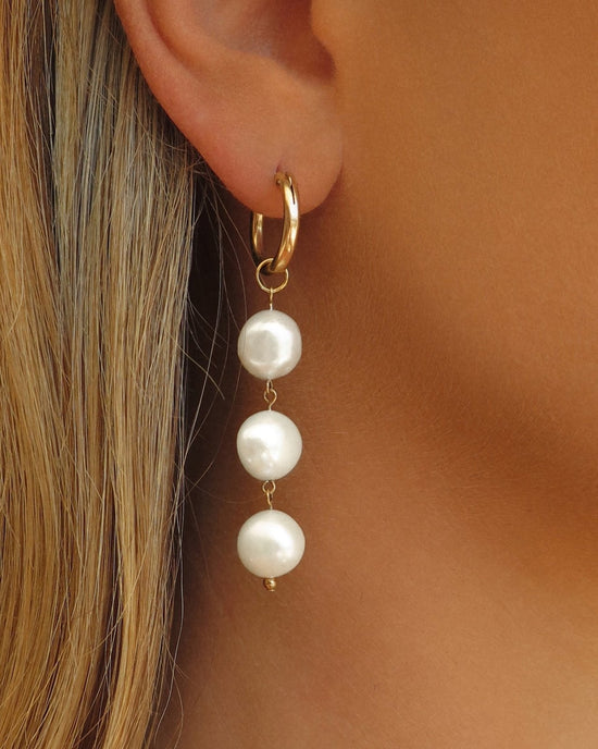 Lola Pearl Dangle Earrings – Bling Box