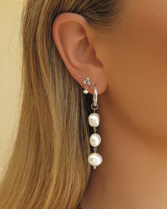 Drop Pearl Hoops – PAVOI