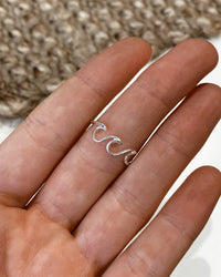 Triple Wave Ring - Sterling Silver - Waterproof & Tarnish-Resistant | The Littl