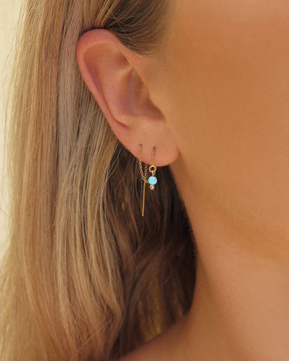 Gold Threader Earrings - 14k Gold-Filled - Waterproof & Tarnish-Resistant | The Littl