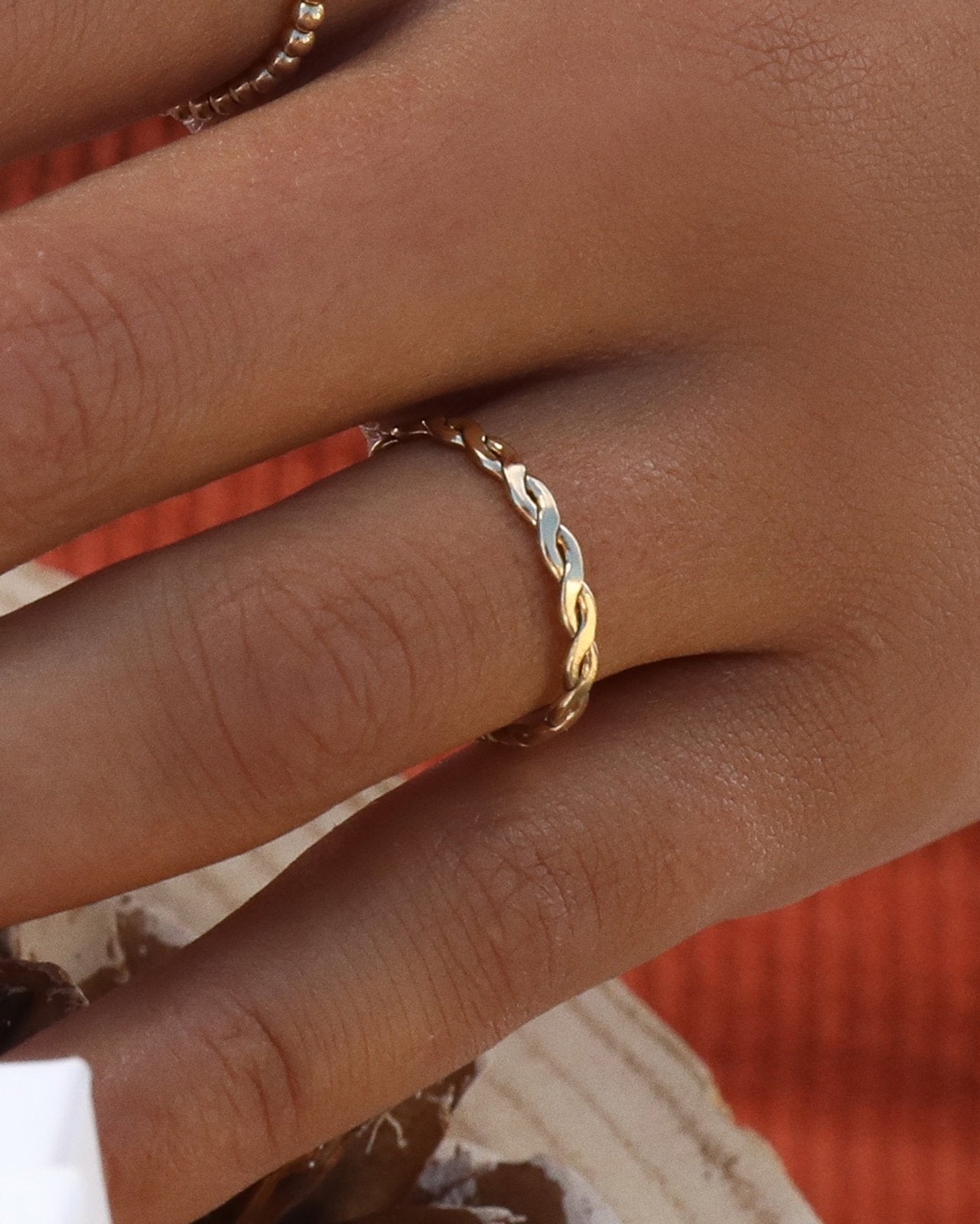 WOVEN RING- 14k Yellow Gold - The Littl - 14k Yellow Gold Fill - 5