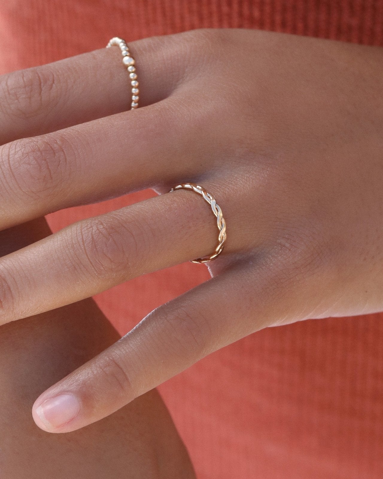 WOVEN RING- 14k Yellow Gold - The Littl - 14k Yellow Gold Fill - 5